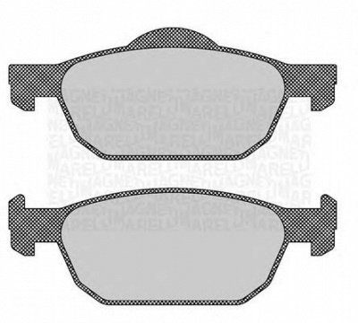 MAGNETI MARELLI 363916060706 -  Комплект тормозных колодок, дисковый тормоз